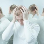 Man fighting with anxiety